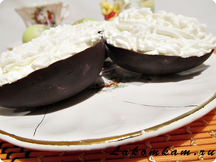 Шоколадный десерт Черное и белое