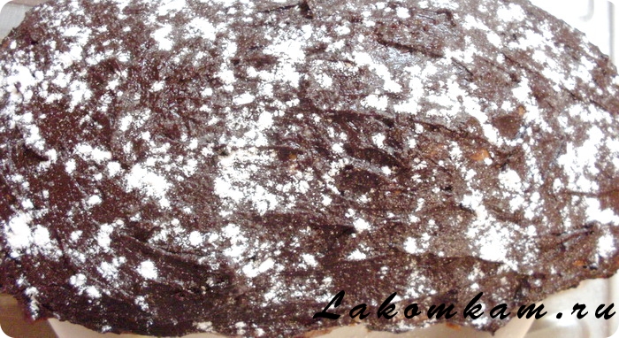 Сметанный торт с шоколадной глазурью
