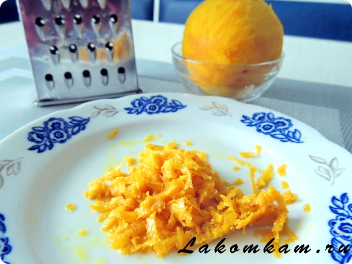 Стручковая фасоль с орехами и апельсиновой цедрой