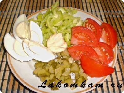 Овощной салат по-гречески