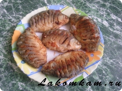 Блюдо из рыбы "Жареные караси"