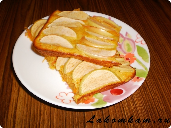 Морковно-яблочный пирог "Осень"