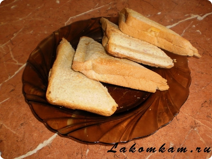 Сэндвичи из обычного хлеба в мультипекаре Редмонд