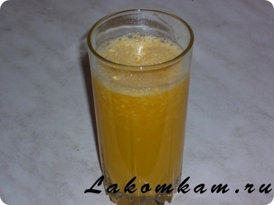 Напиток "Апельсиновый сок с мякотью и корицей"